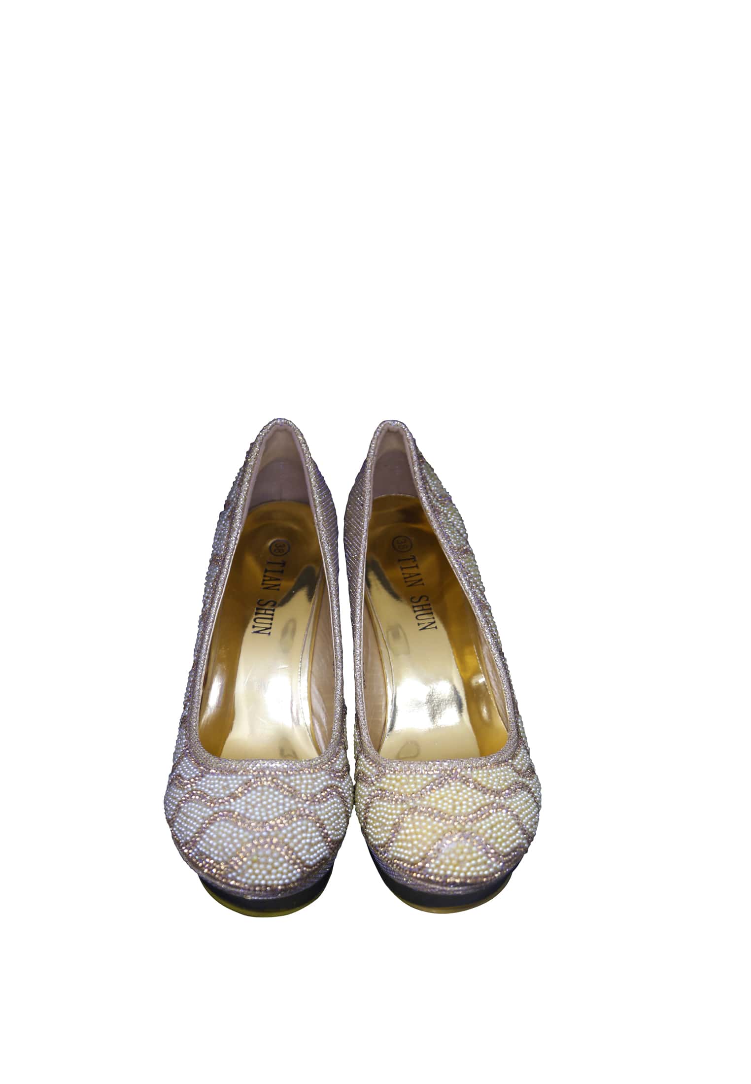 Golden color Balanced heel