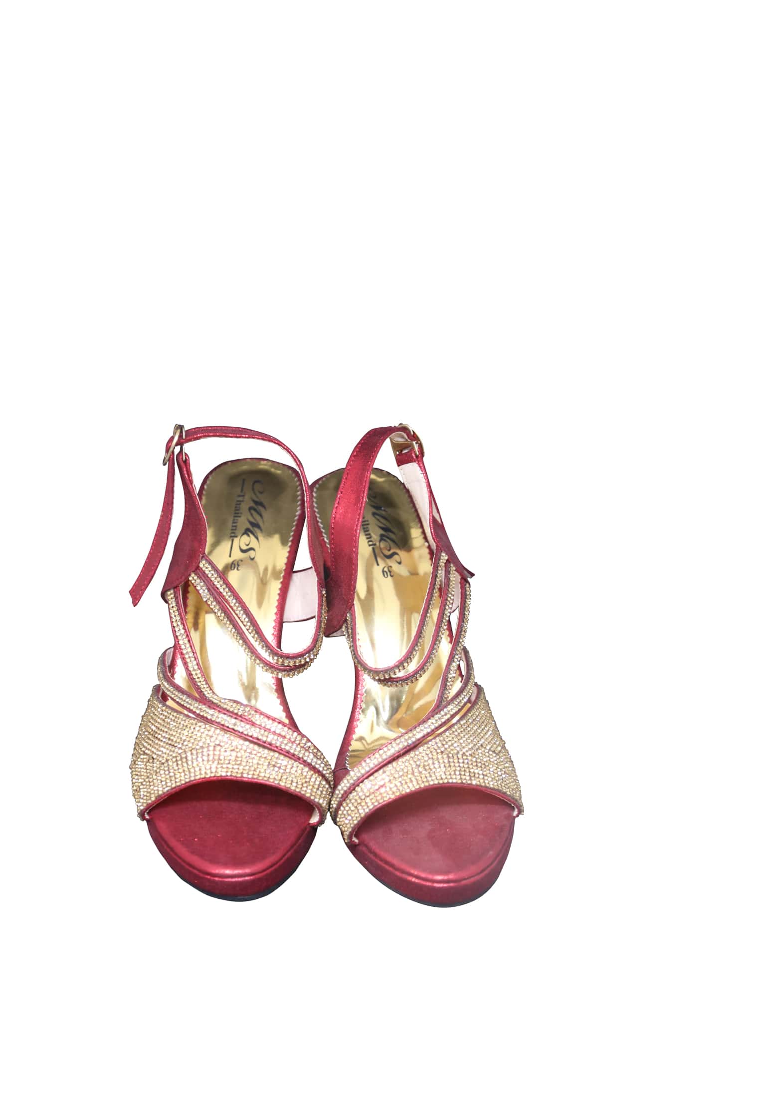 Maroon High Heel Pencil Shoe