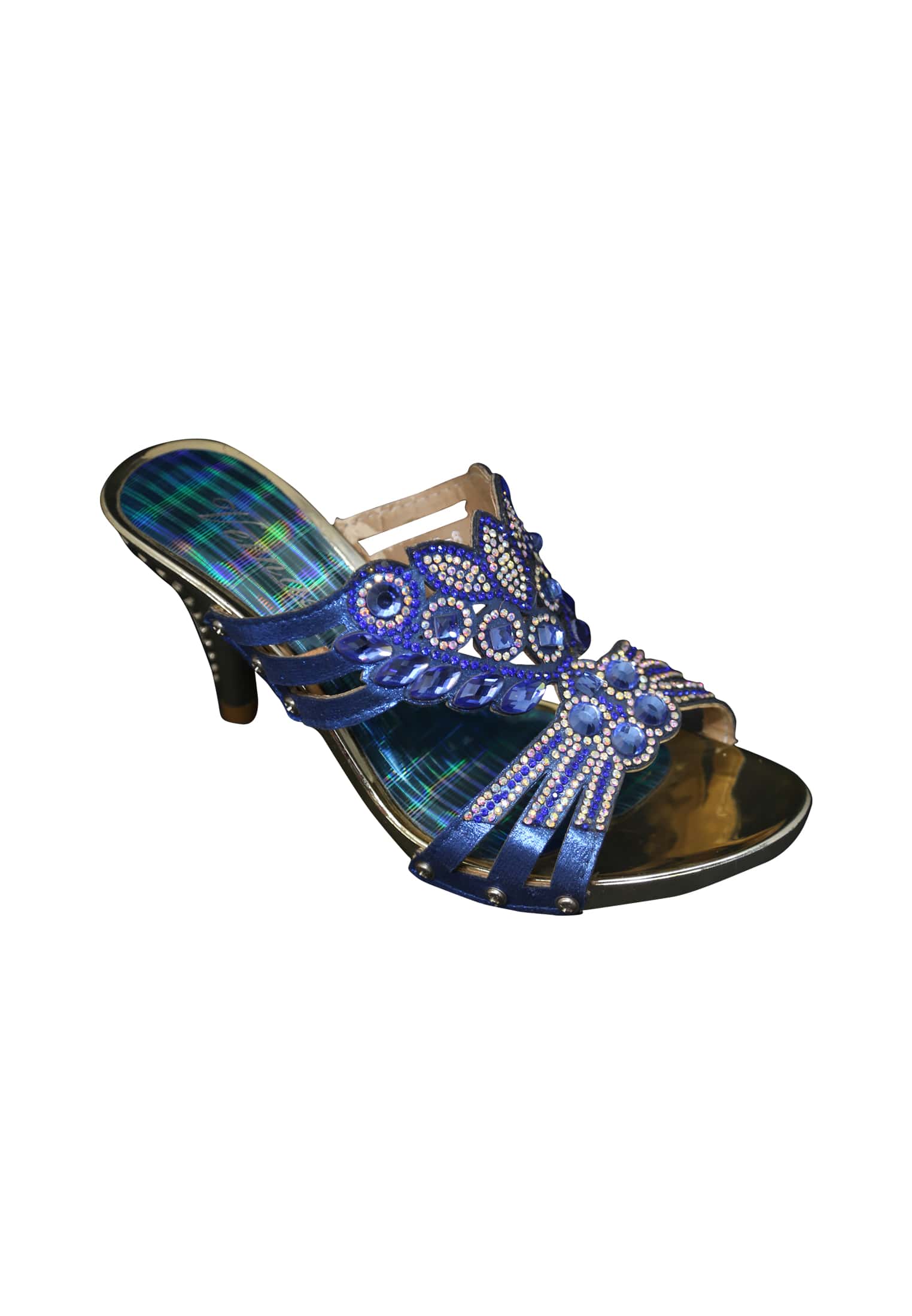 Stone Work Semi Pencil Heel