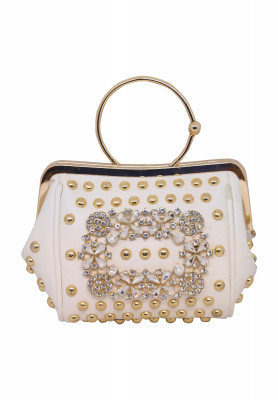 Metal Stone Ladies Purse