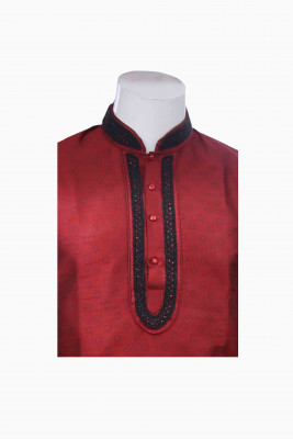 Maroon Chosa Panjabi