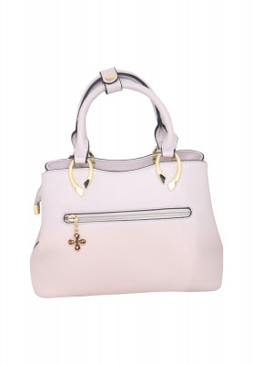 Off White Artifical Leather Ladies Bag