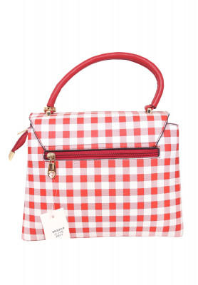 Red and White Check Bag