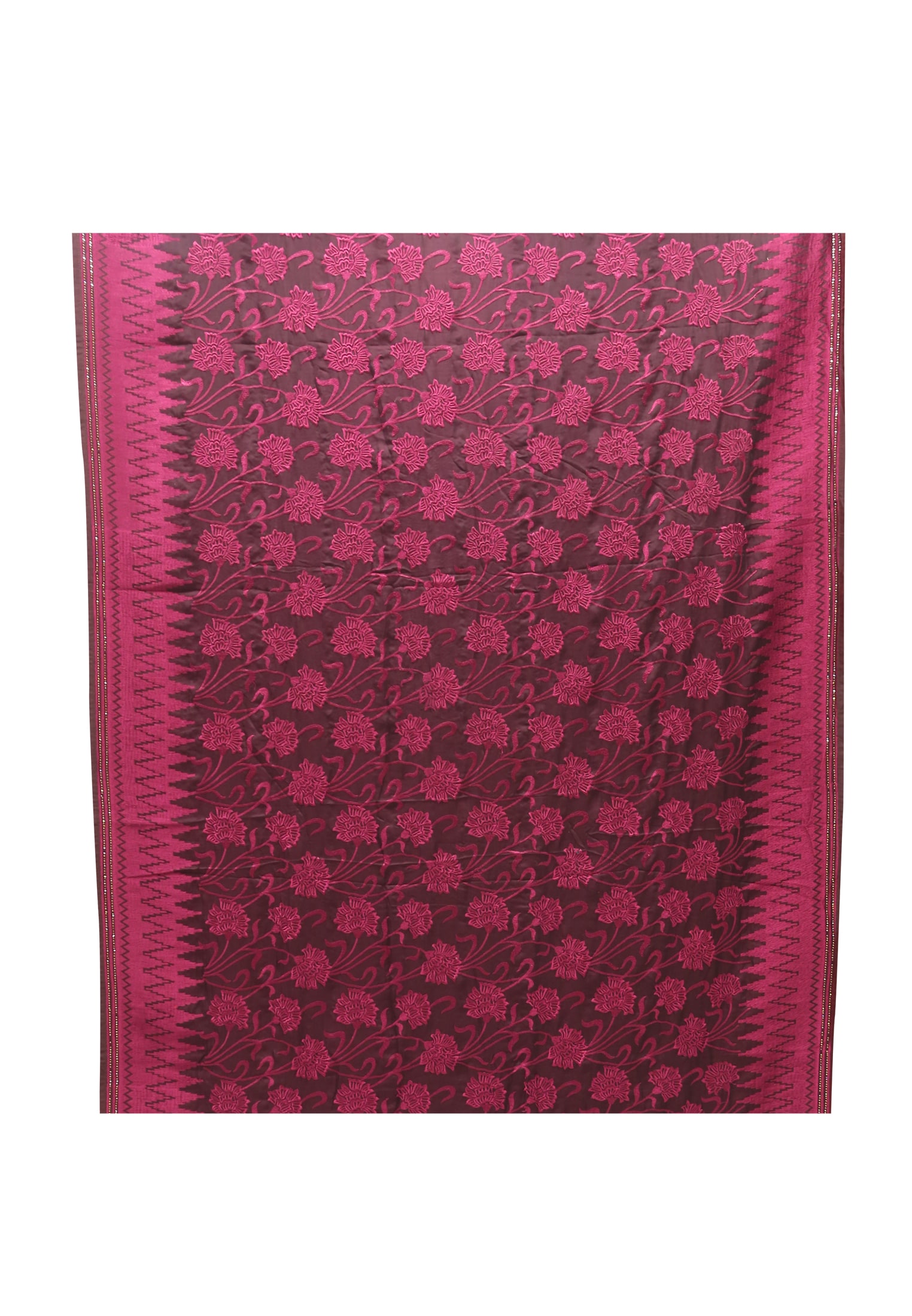 Indian Crep Silk Saree with Blouse