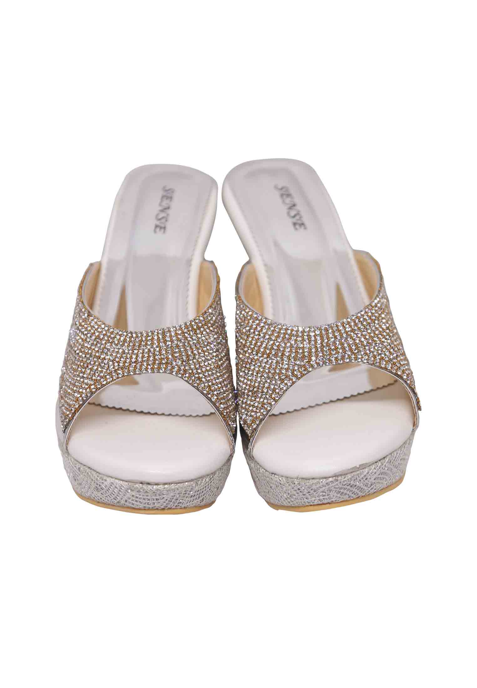 Silver Bridal Shoe