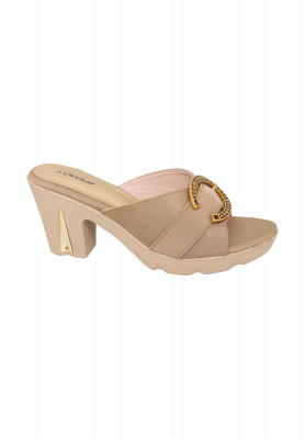 Cream Colored Box Heel