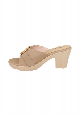 Cream Colored Box Heel