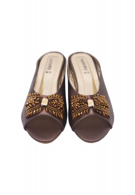 Artificial Leather Pencil Heel Shoe