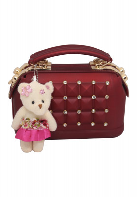 Maroon Ladies Party Handbag