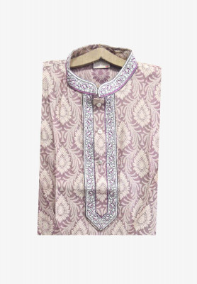 Light Golden Indian Katan Panjabi