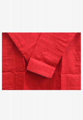Embroidered Red Cotton Panjabi