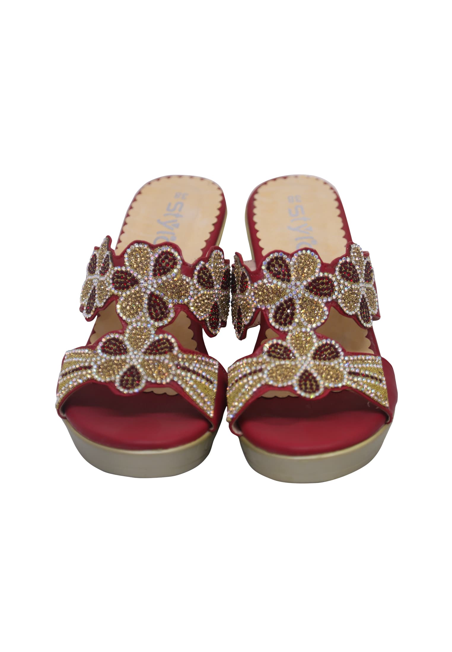Maroon Colored Boston heel 