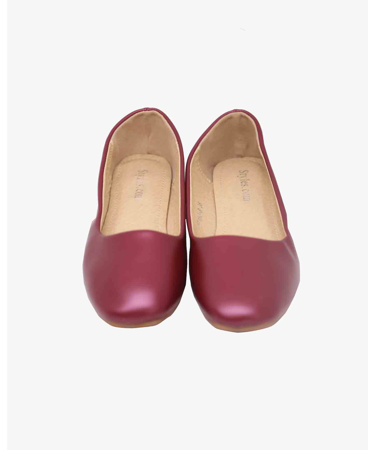 Maroon Colored Pump Shoe for Women