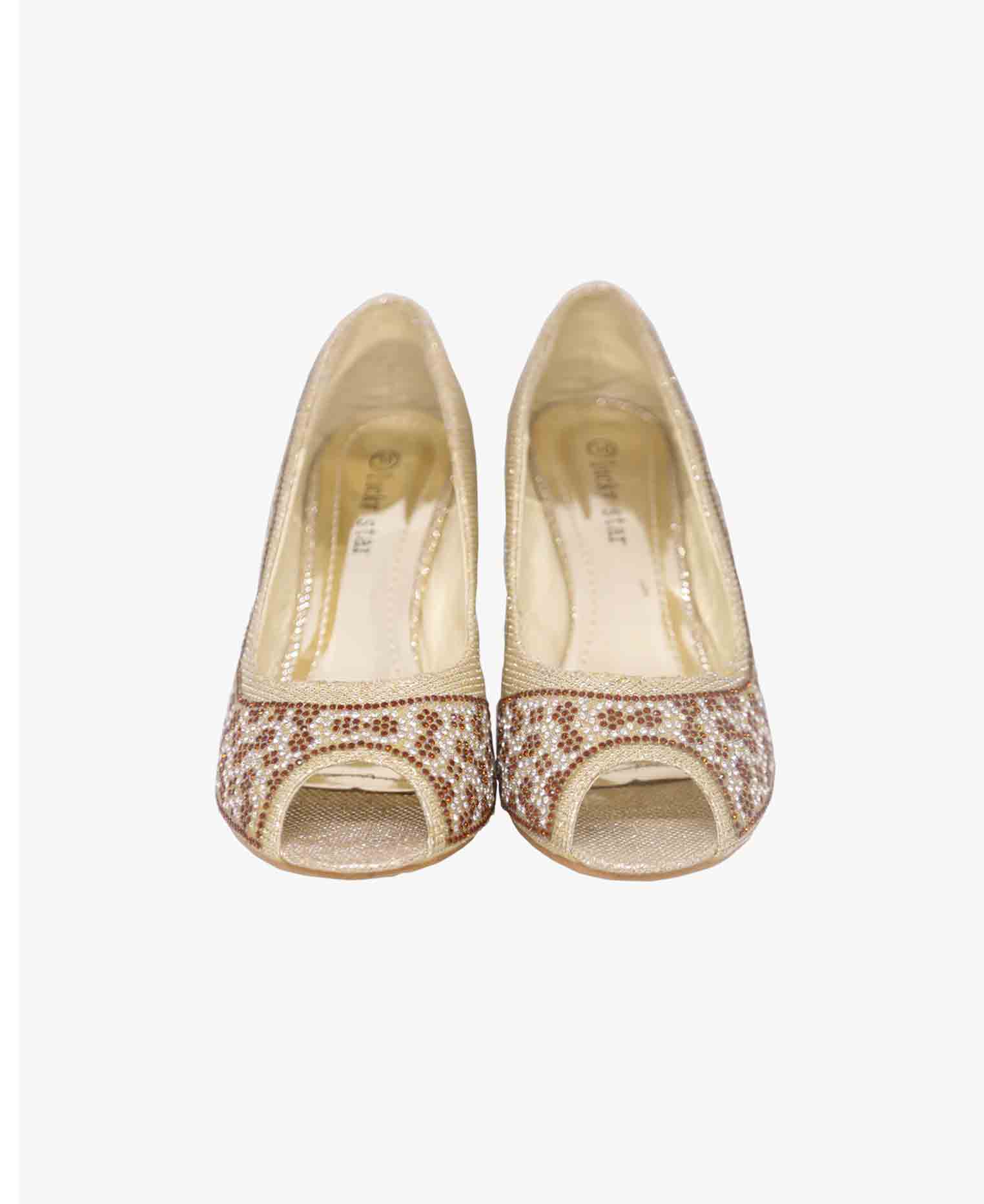 Silver and Golden Colored Chinese Box Heel