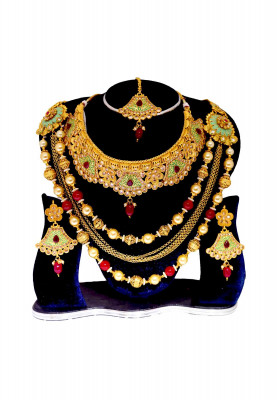 Gold plate Joypuri  Lohor Set