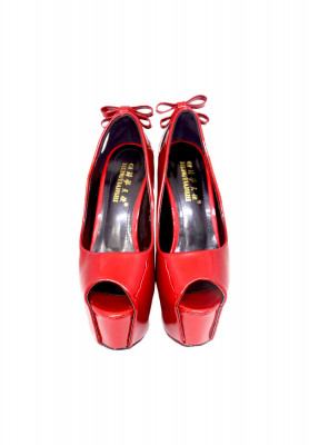 Red High Pencil Heel 