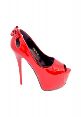 Red High Pencil Heel 