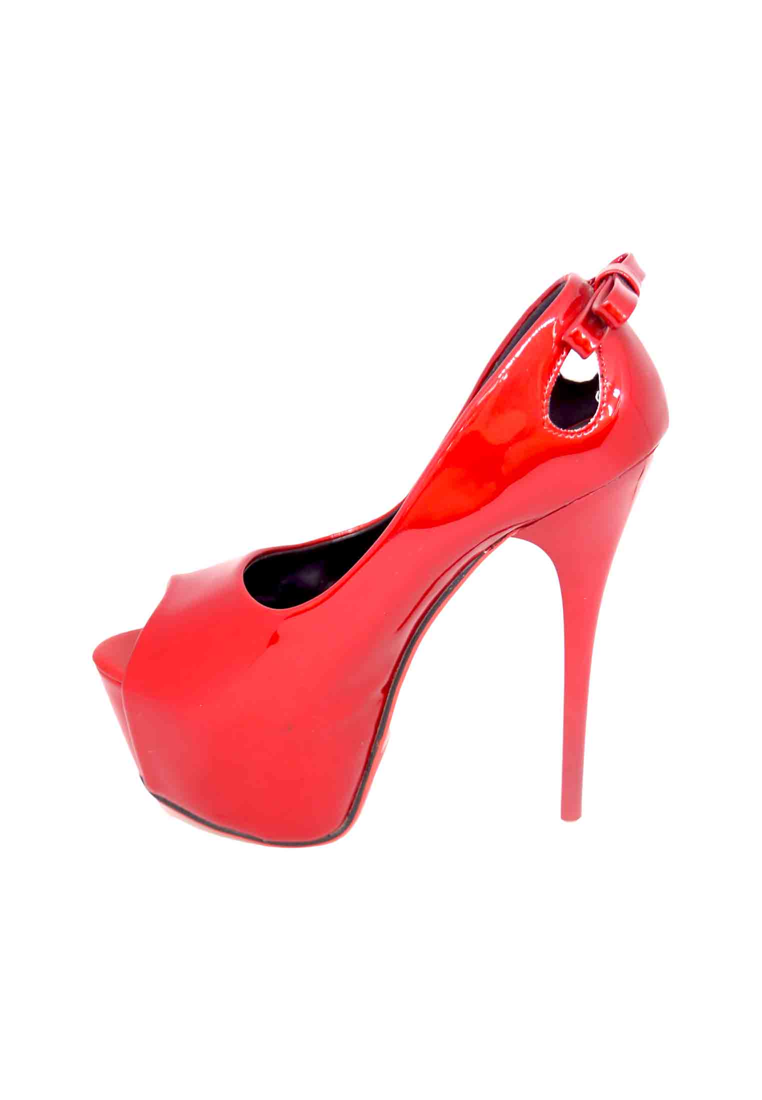 Red High Pencil Heel 