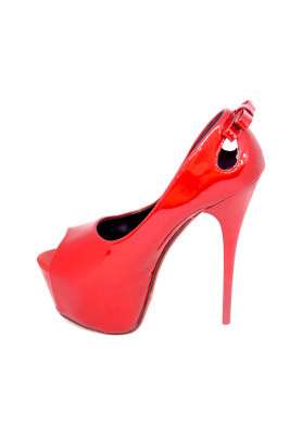 Red High Pencil Heel 