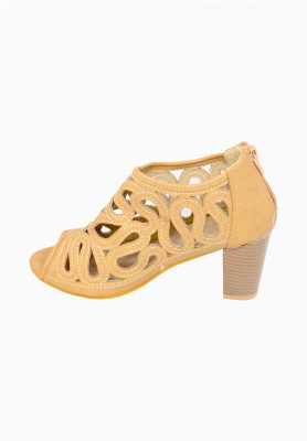 Artificial Leather Box heel 