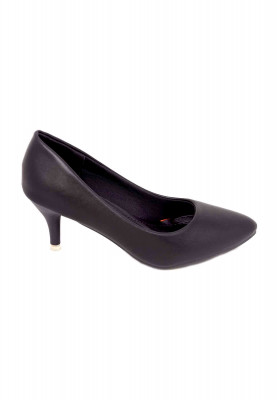 Black Semi Pencil heel  