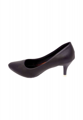 Black Semi Pencil heel  