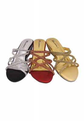 Ladies Special Golden Balanced Heel for Wedding
