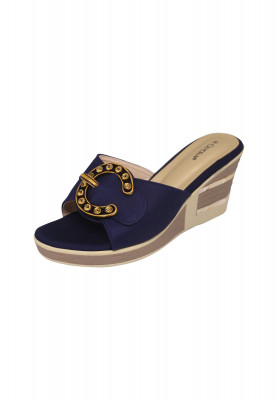 Ladies Special Blue Balanced Heel for Wedding