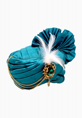 Paste colored Wedding Pagri made of Silk