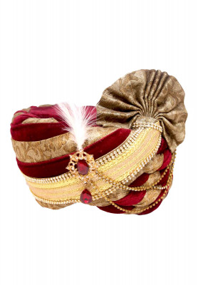 Mixed Colored Wedding Pagri for Men