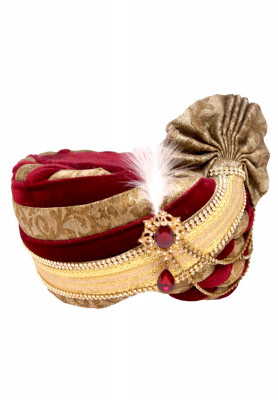 Mixed Colored Wedding Pagri for Men