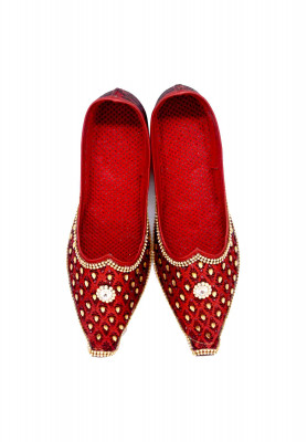 Maroon Pakistani Katan Nagra