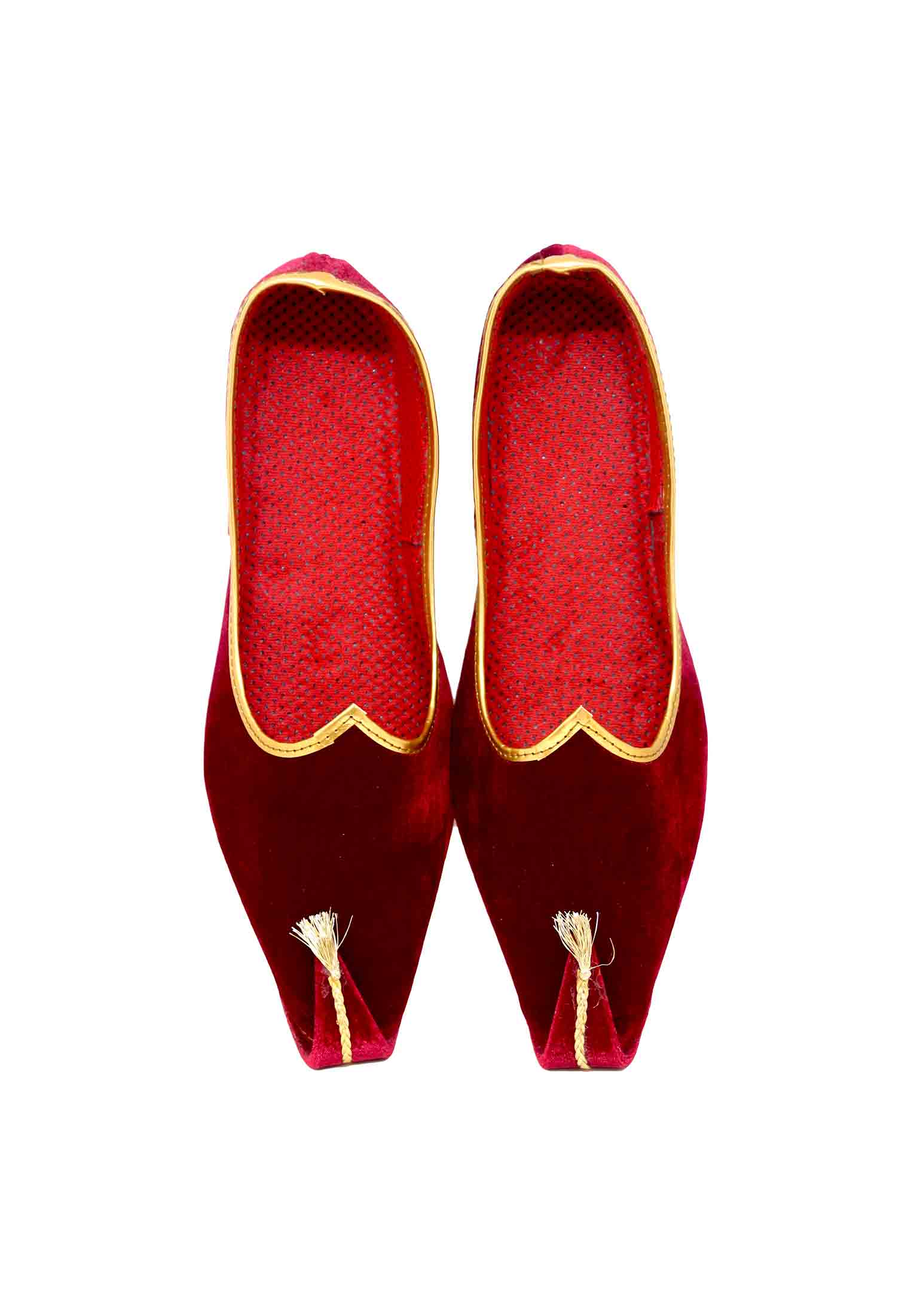 Pakistani Maroon Velvet Nagra