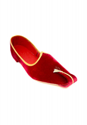 Pakistani Maroon Velvet Nagra