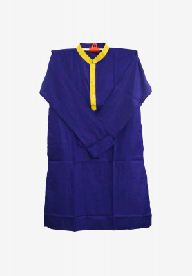 Plain Navy Blue Cotton Panjabi