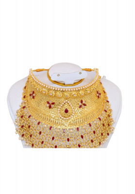 Gold platted big Kontho set 