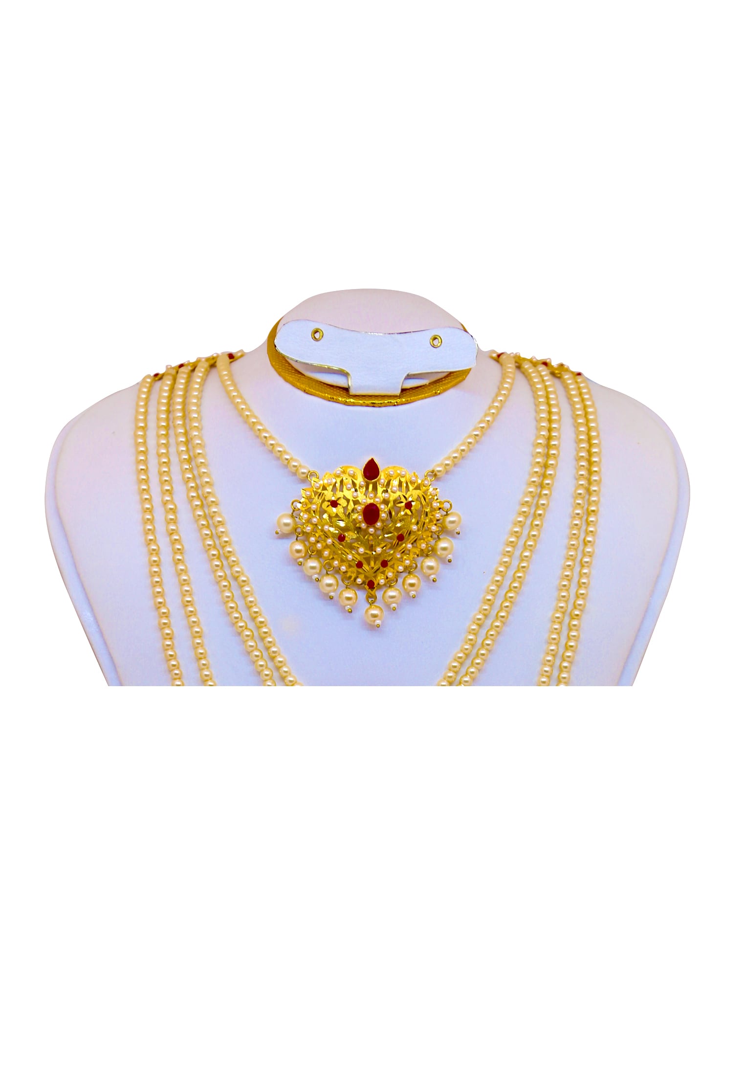 Golden v shape Kalai Lahore set 