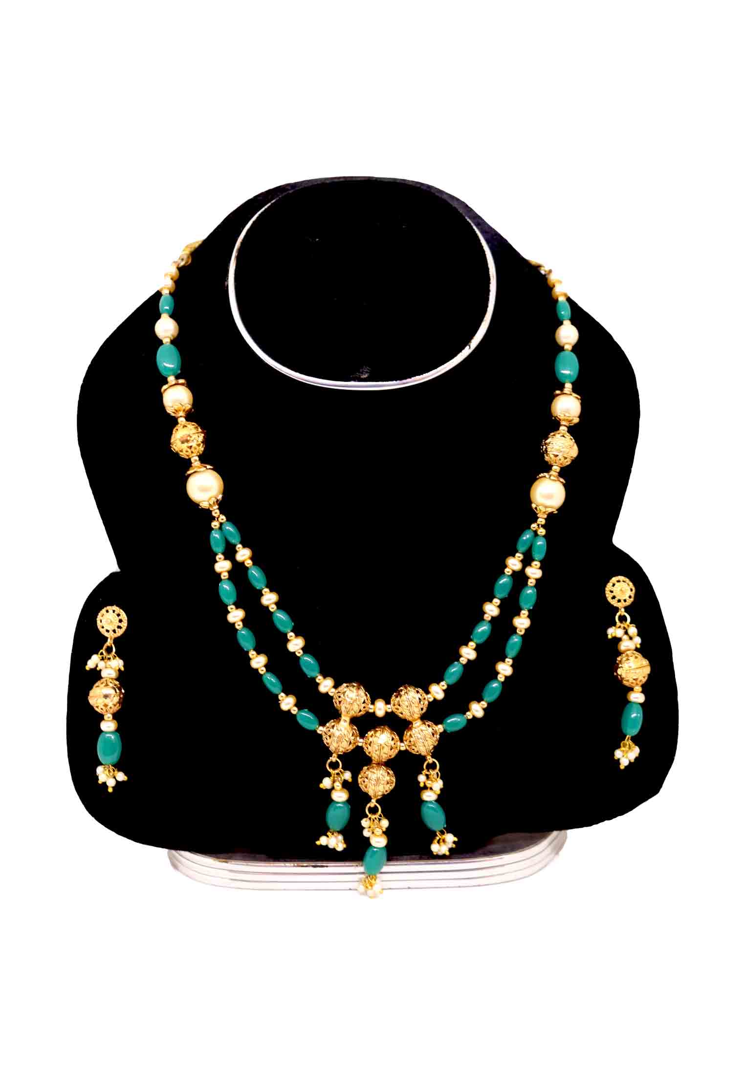 V Shaped Joypuri Necklace Set