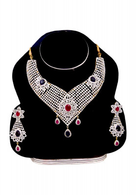 Diamond Cut Jarwa Necklace