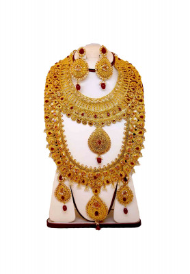 Gold Stone Bridal Set 
