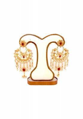 Big Gold Plated Earring