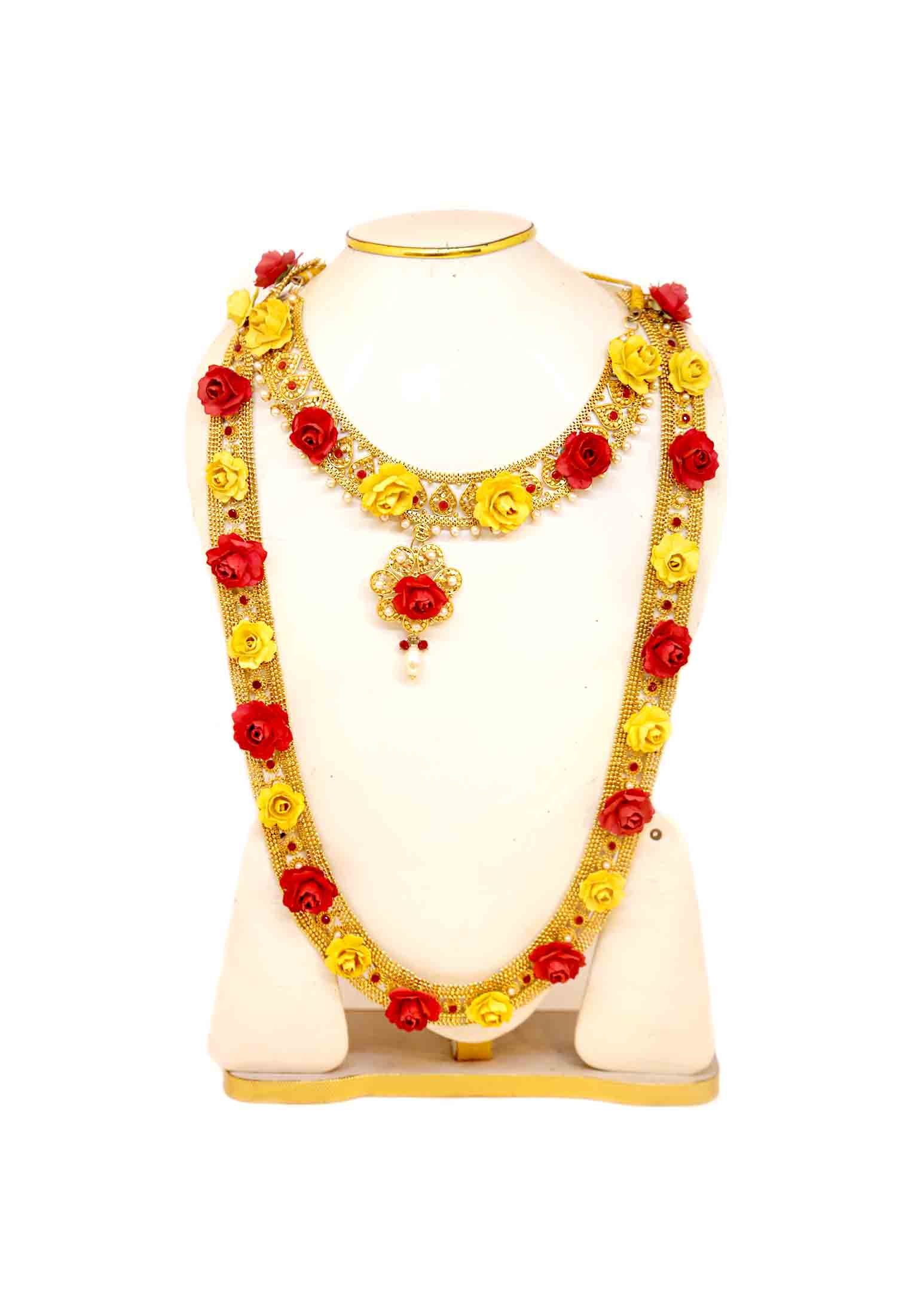 Golden Color Gaye Holud Bridal set 