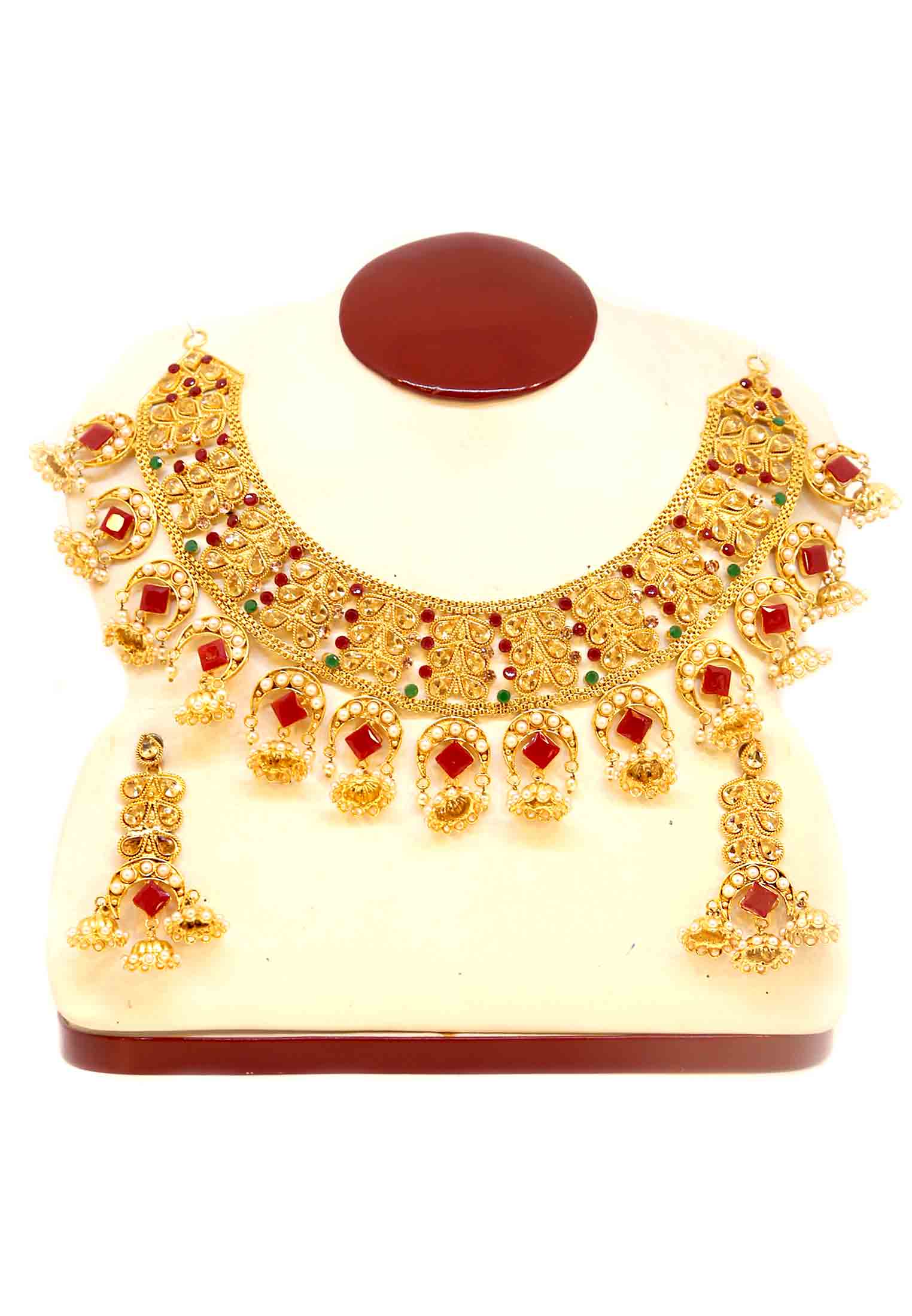 Multi Stone Jorwa Necklace