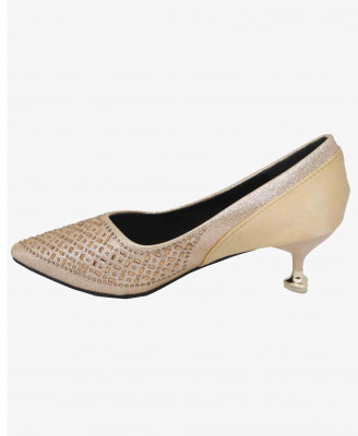 Golden stone work Party shoe 