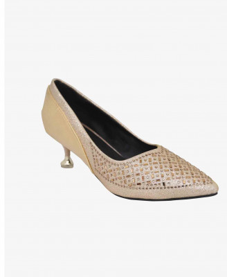 Golden stone work Party shoe 