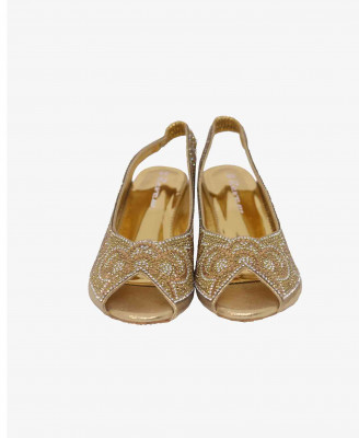 Artificial Leather Dose balance heel  