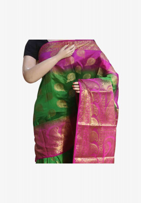 Indian katan with blouse.