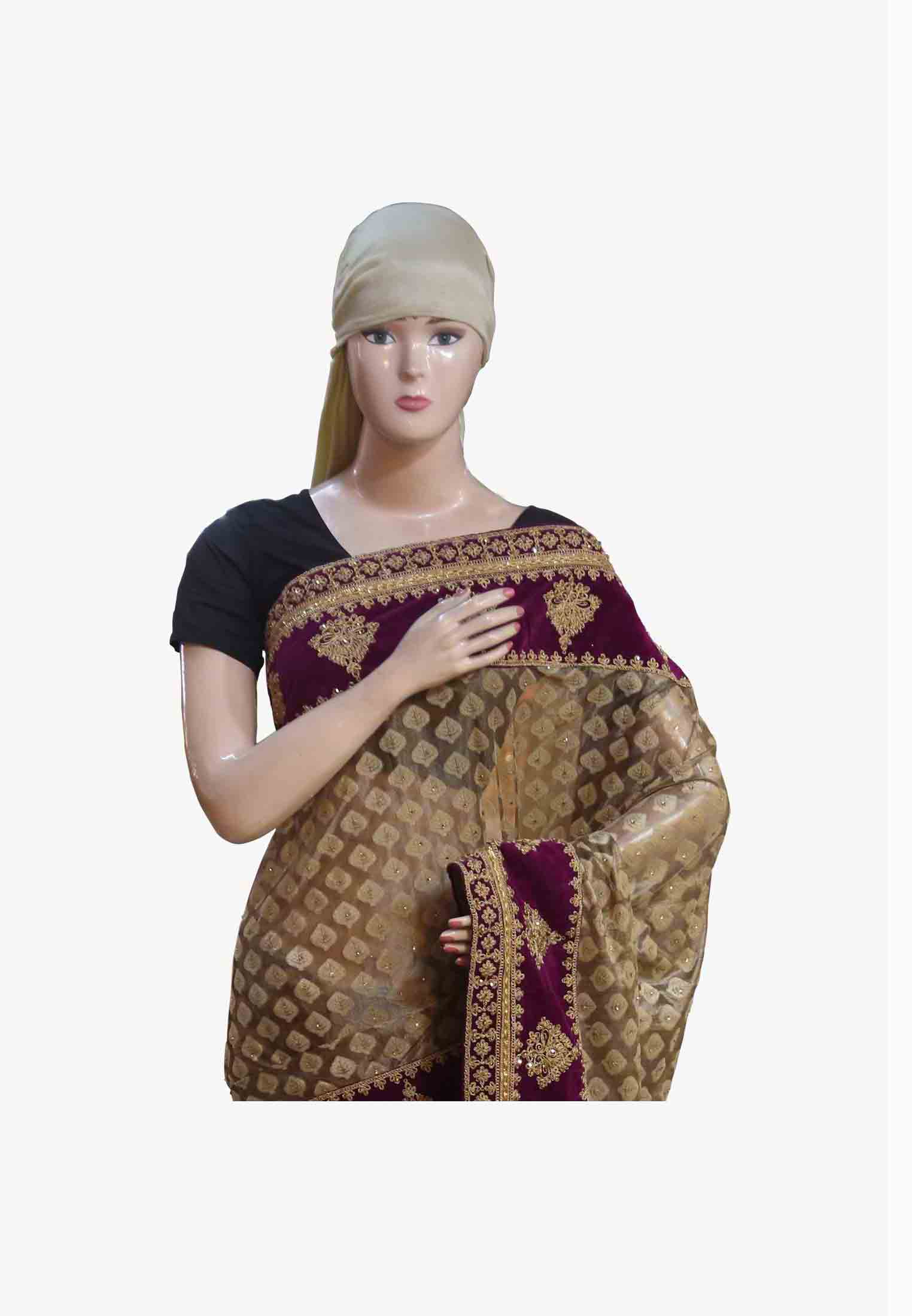 Indian stich silk with blouse 