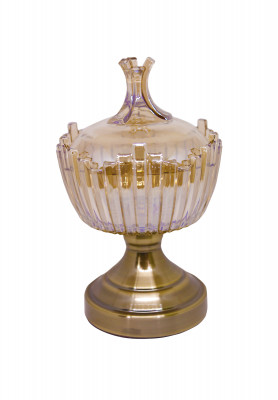 Antique Cristal Candle stand 
