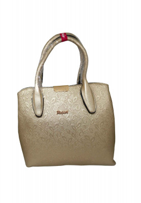 Golden artificial leather Party bag 